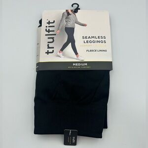 *New* Tru|Fit Black Seamless Leggings Fleece Lining Size M